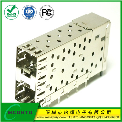 SFP光纤连接器-2x1压接式不带导光