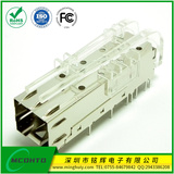 SFP光纤插座-1x1压接式-带导光柱