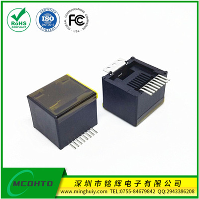 RJ11插座-180度6P\8P-SMT全塑贴片