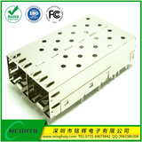 SFP光纤模块插座-1x2不带导光-压接式\焊接式