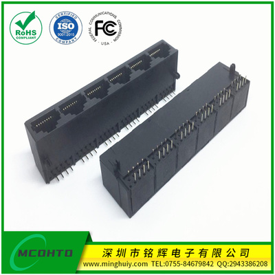 1*6全塑 RJ45Jack 长度21MM 10p8c