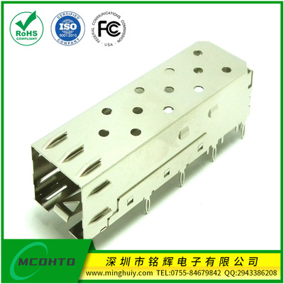 SFP插座-1X1压接式-不带导光